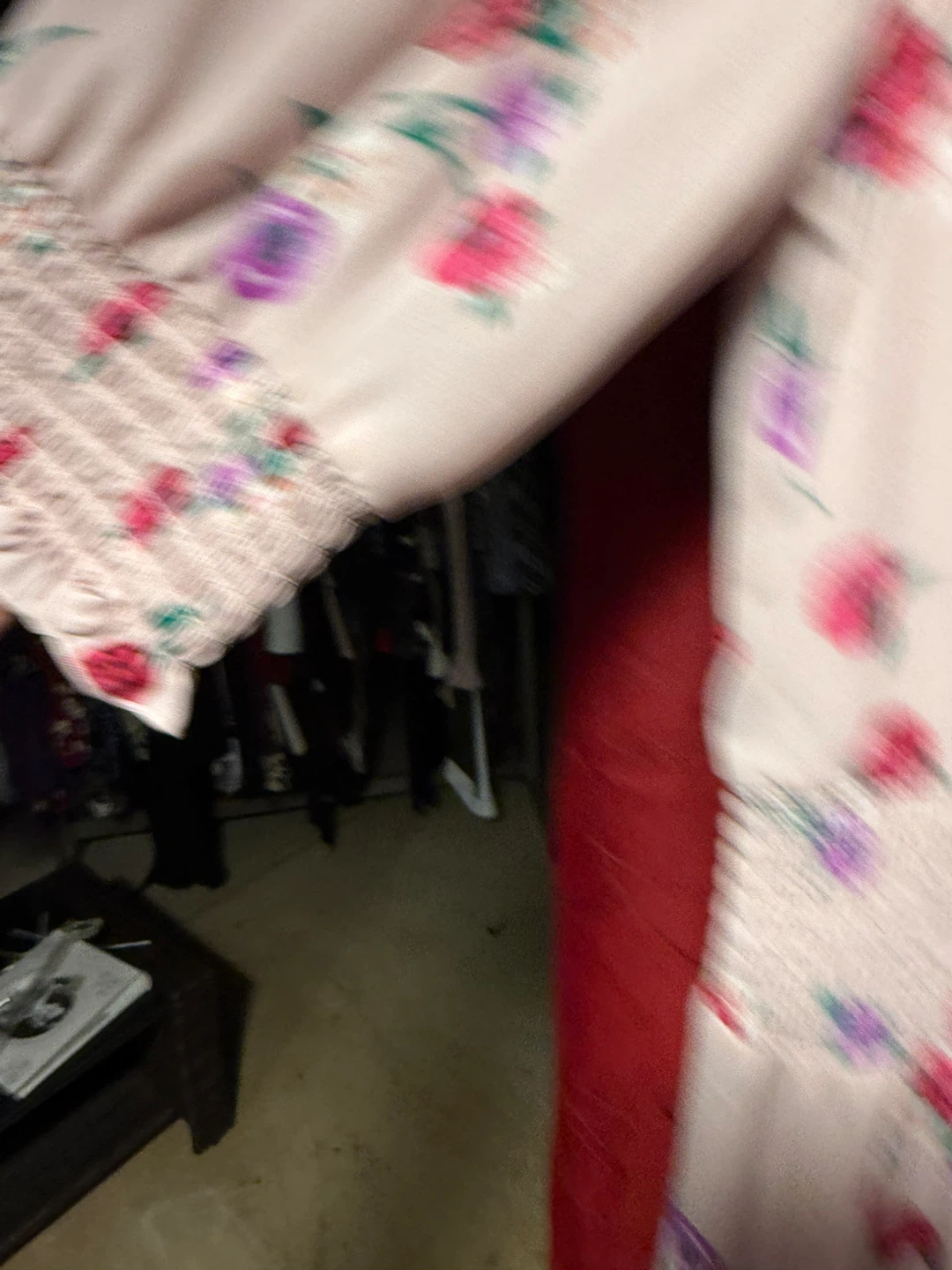 Express Floral Smocked Waist Midi Dress - photo 4