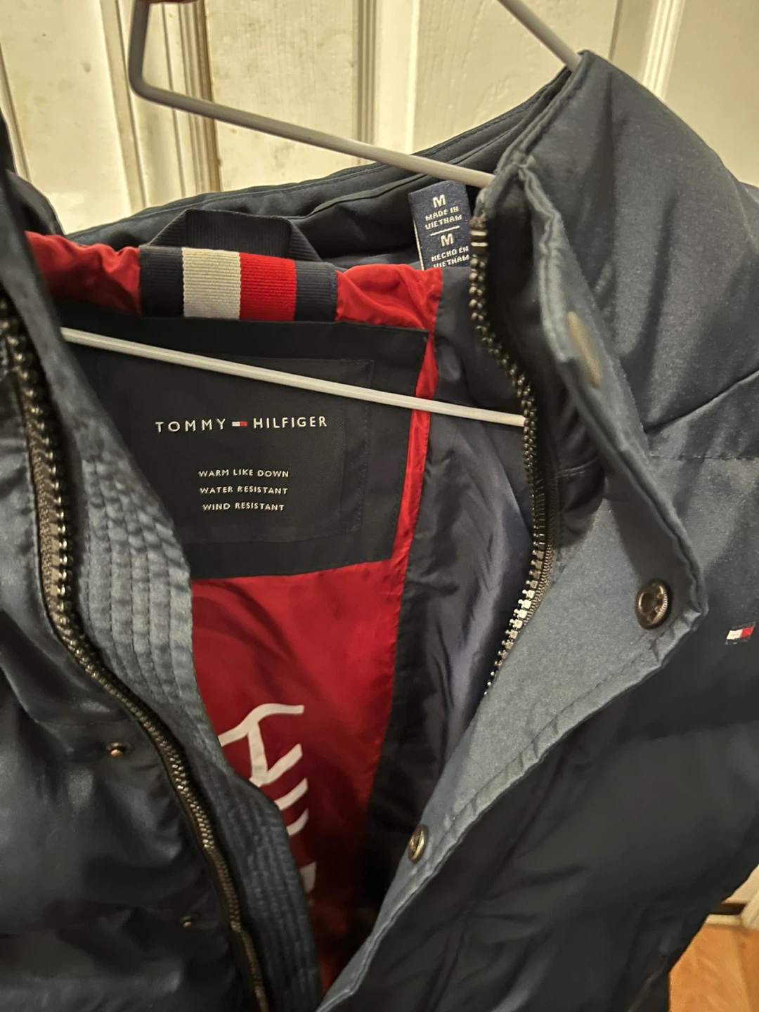 Tommy Hilfiger Navy Puffer Jacket Size Medium - photo 4