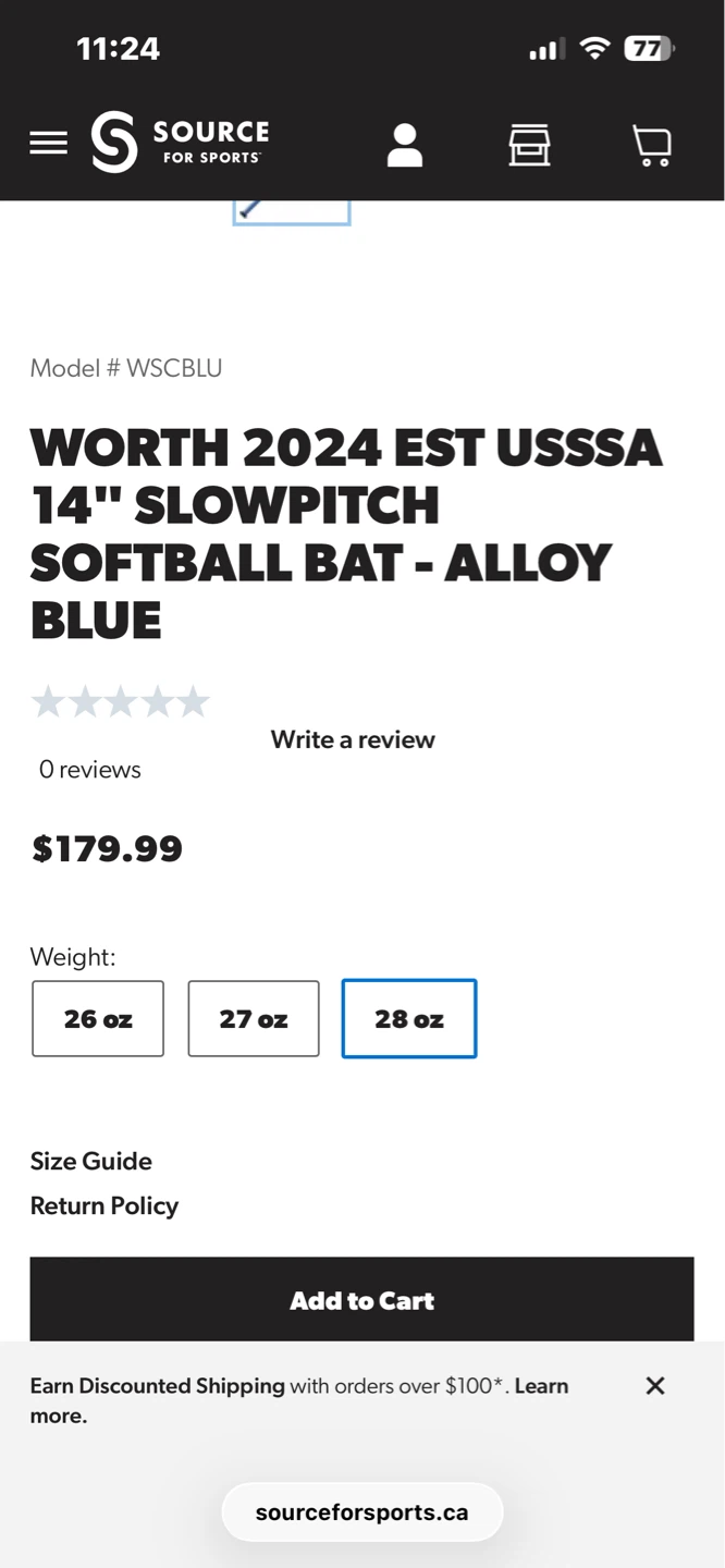 WORTH 2024 EST USSSA Slowpitch Softball Bat - Blue - photo 5