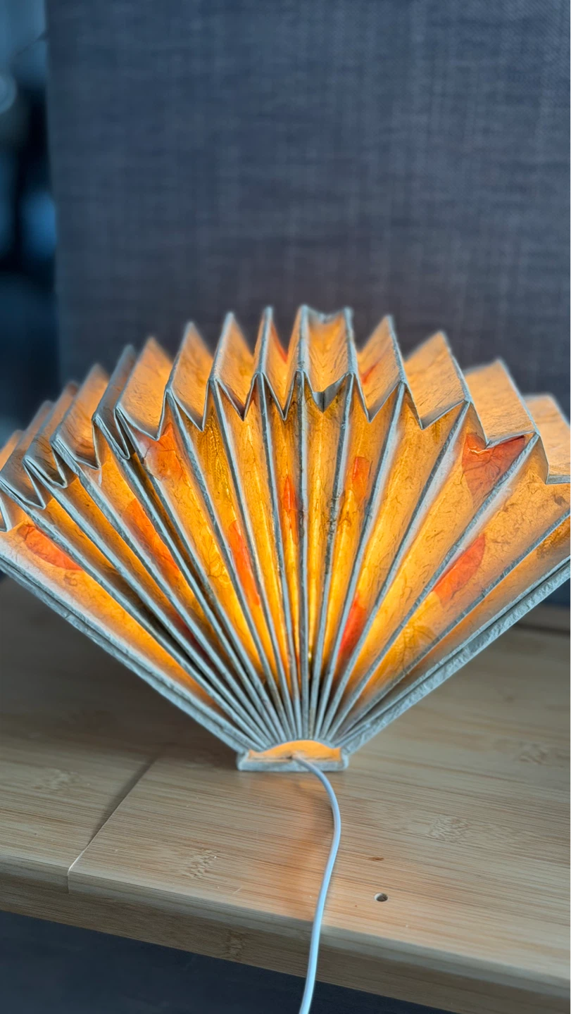 Artist Handcrafted Folding Lamp