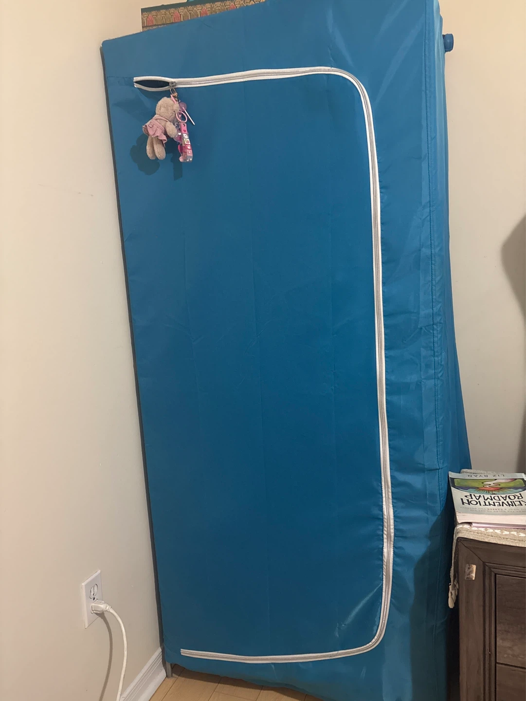 Blue Portable Clothes Wardrobe