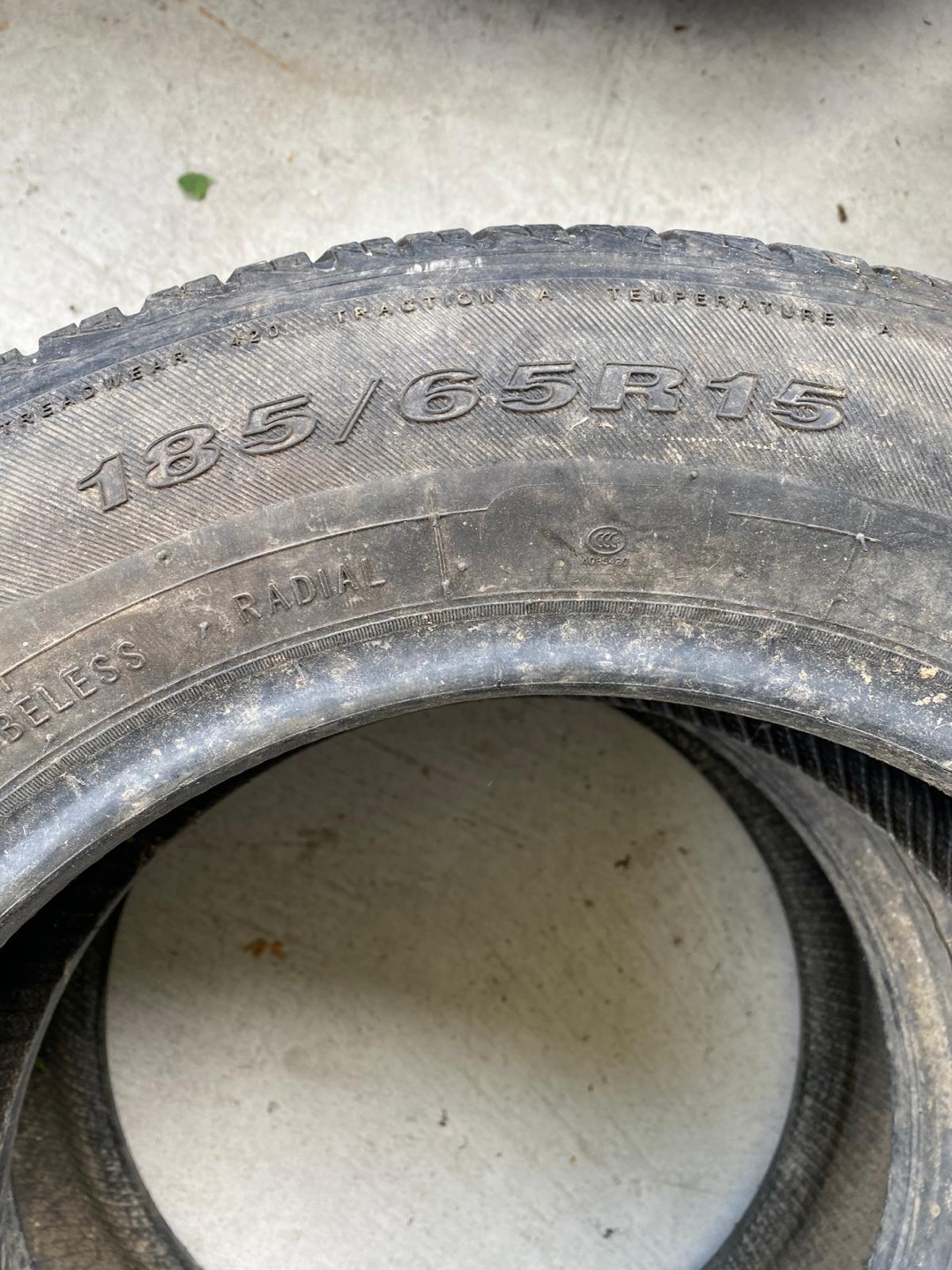 TWO tires for sale, 185/65/15