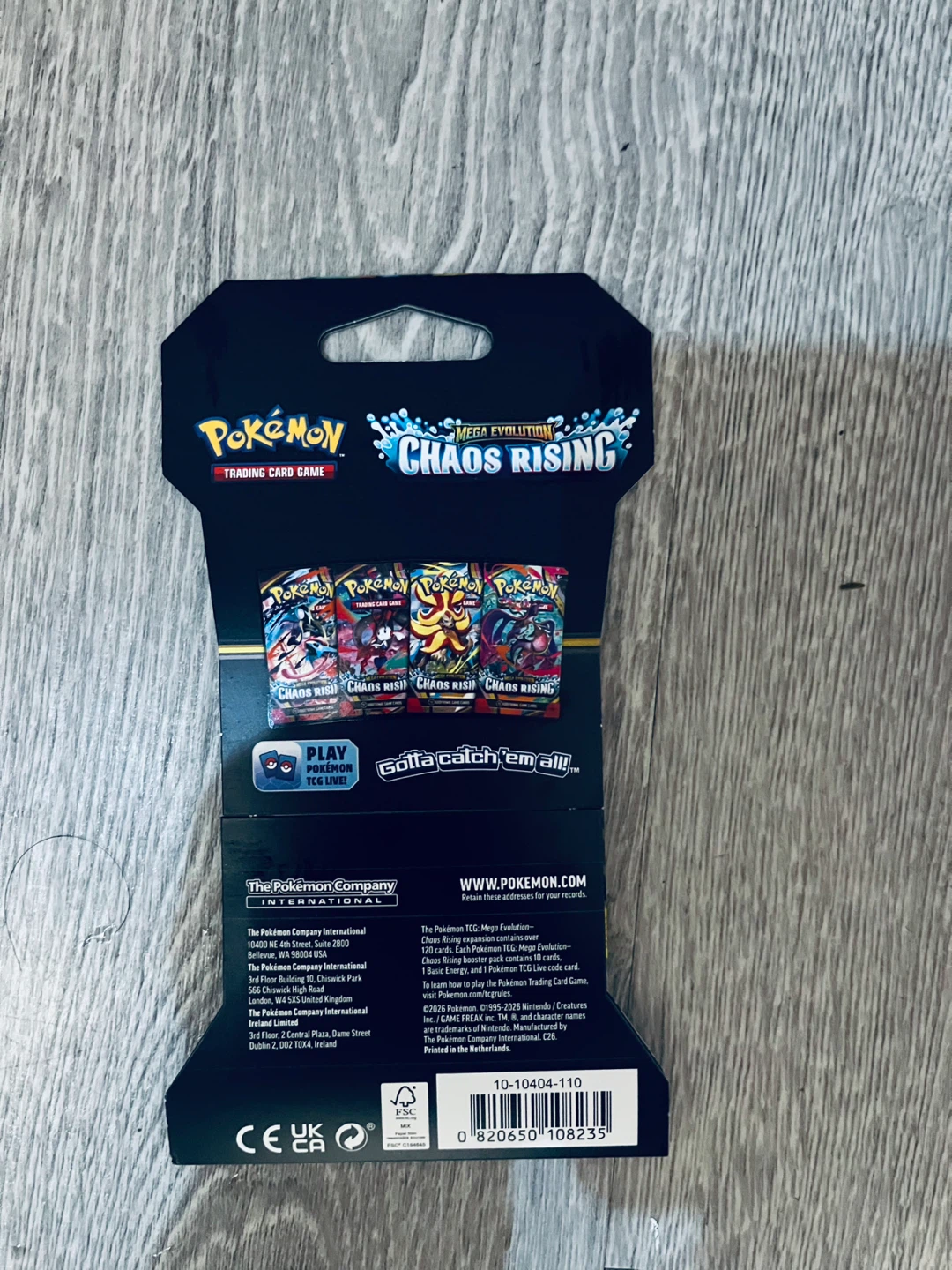 Pokémon TCG Chaos Rising Booster Pack - photo 2
