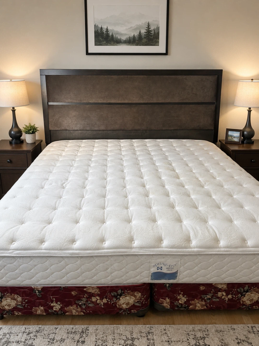 King Mattress & Headboard Complete Set – Excellent Condition!