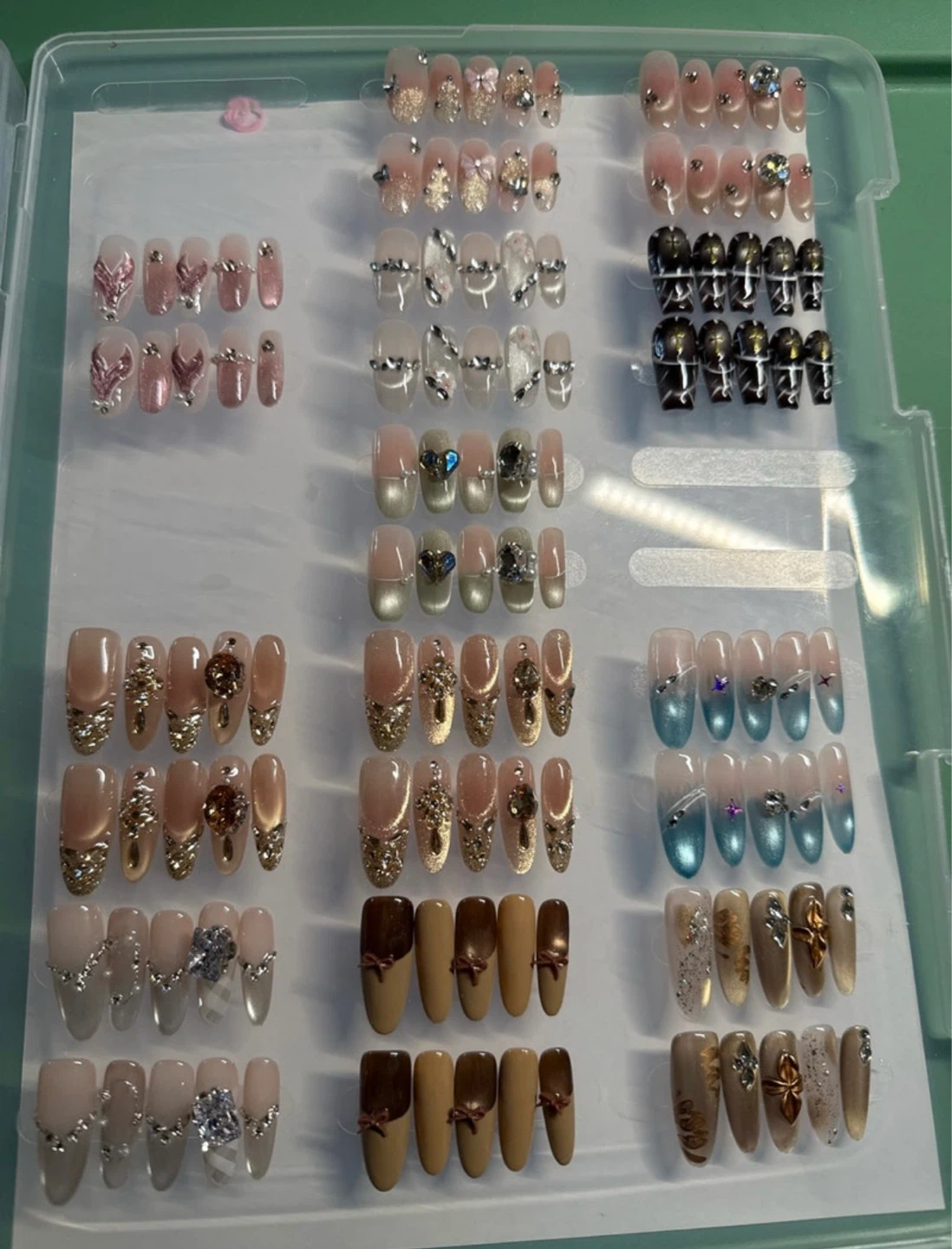 All S Size Bling Press On Nails - photo 2