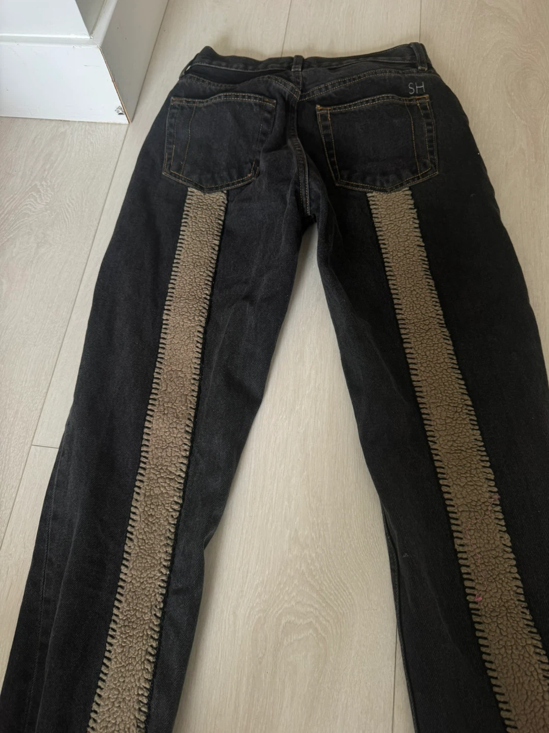 STILL HERE "New York" Denim Jeans - Black Size 24