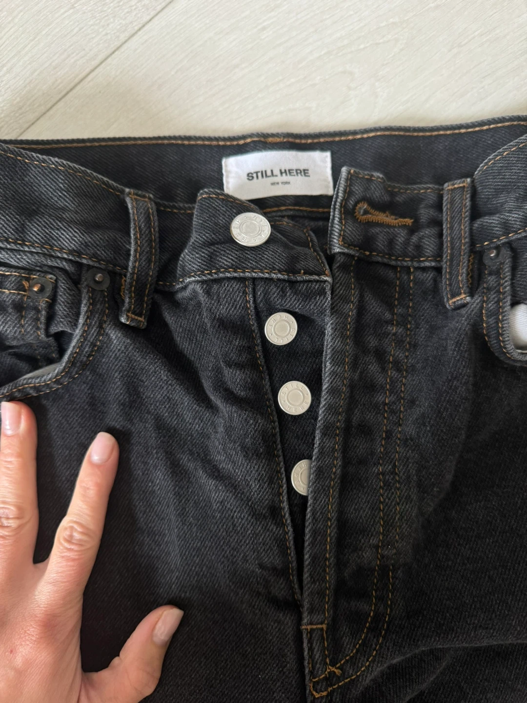 STILL HERE "New York" Denim Jeans - Black Size 24 - photo 3