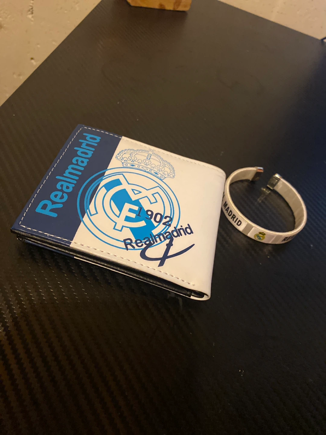 Real Madrid Wallet and Bracelet and 2x banners Set