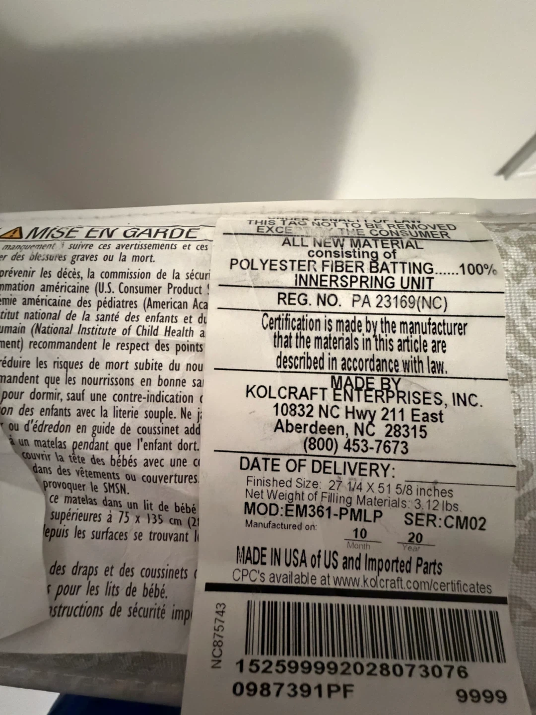 Kolcraft Crib Mattress - photo 2