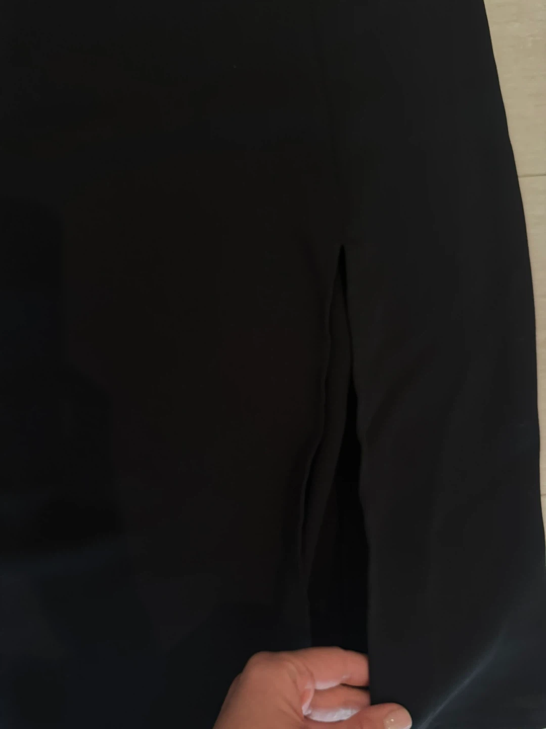 Babaton Black Maxi Dress with Side Slit - XXS - photo 4