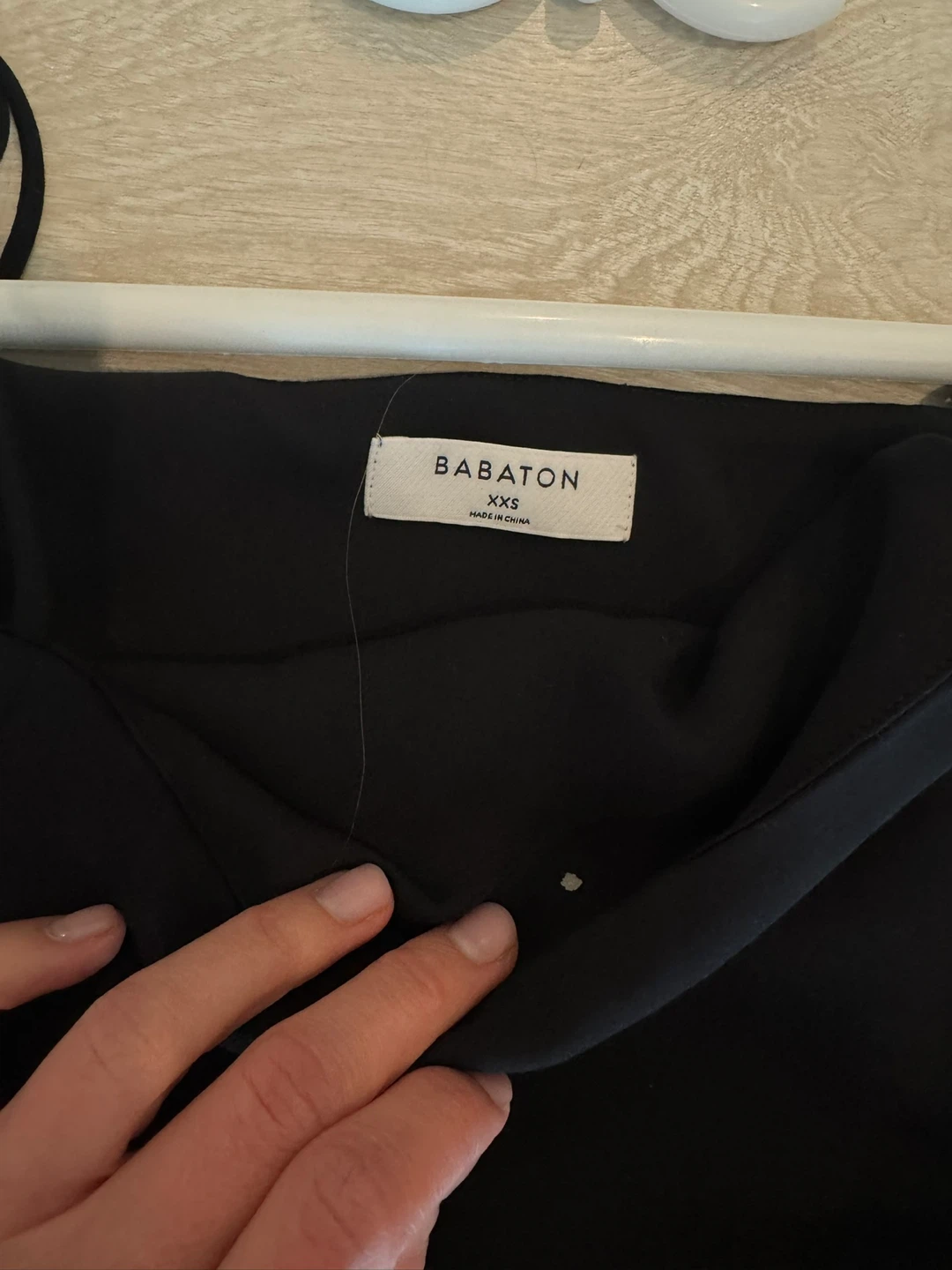 Babaton Black Maxi Dress with Side Slit - XXS - photo 3