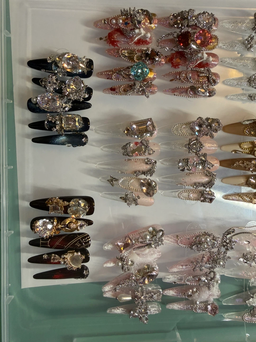 Luxury Zircon Handmade Press On Nails | All Size S - photo 4