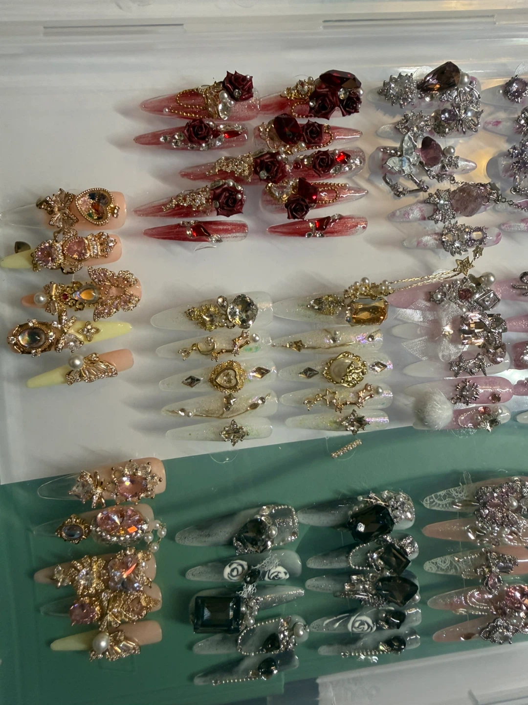 Luxury Zircon Handmade Press On Nails | All Size S - photo 4