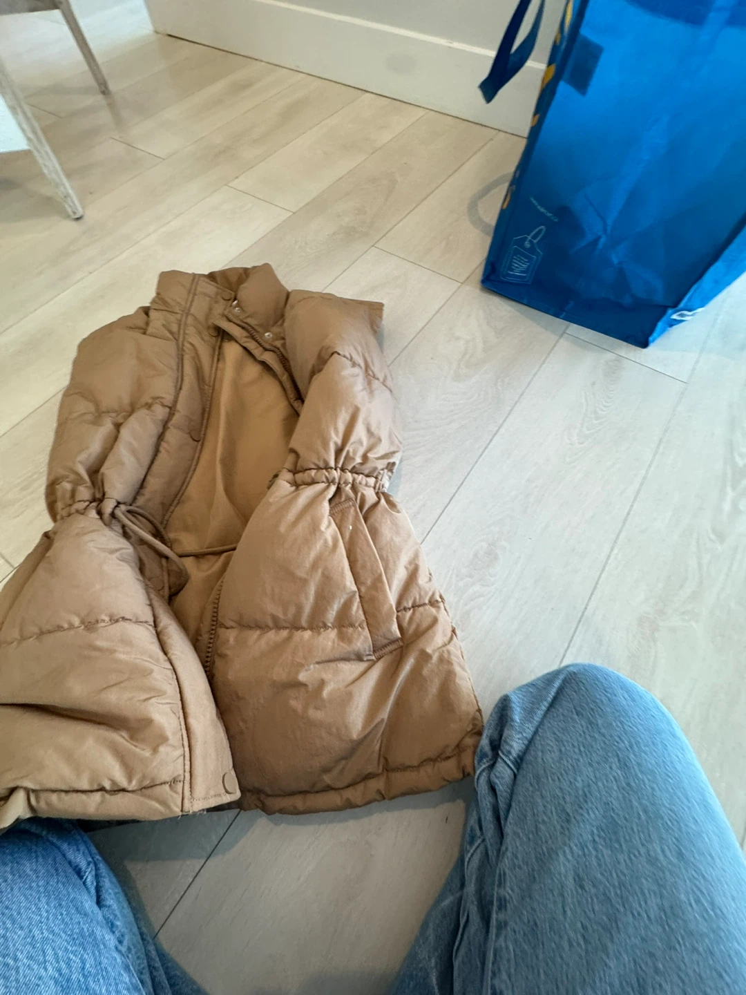 Tan Puffer Vest xs - photo 2