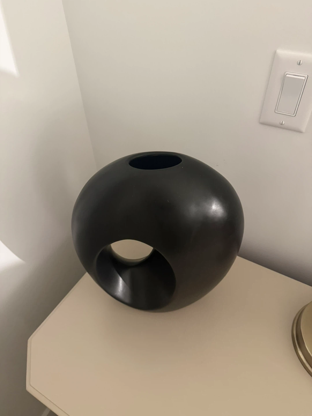 Decorative Black Sphere Vase - photo 2