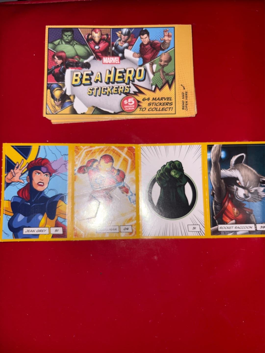 Marvel Be A Hero Stickers