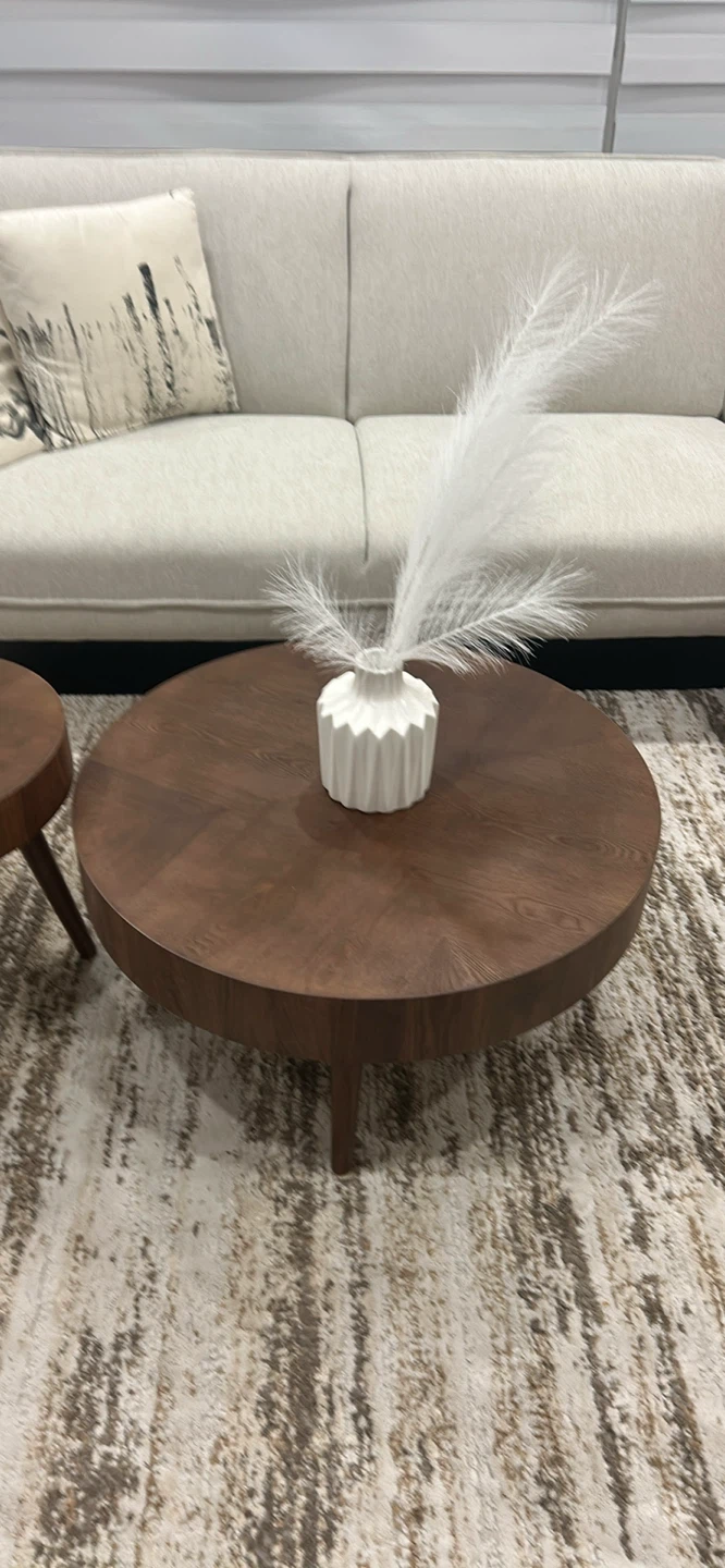 Round Coffee Table Set with Side Table - photo 3