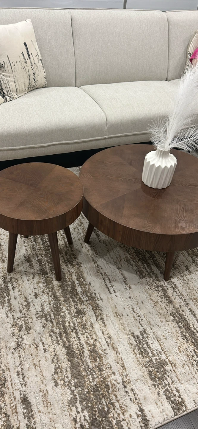 Round Coffee Table Set with Side Table - photo 4