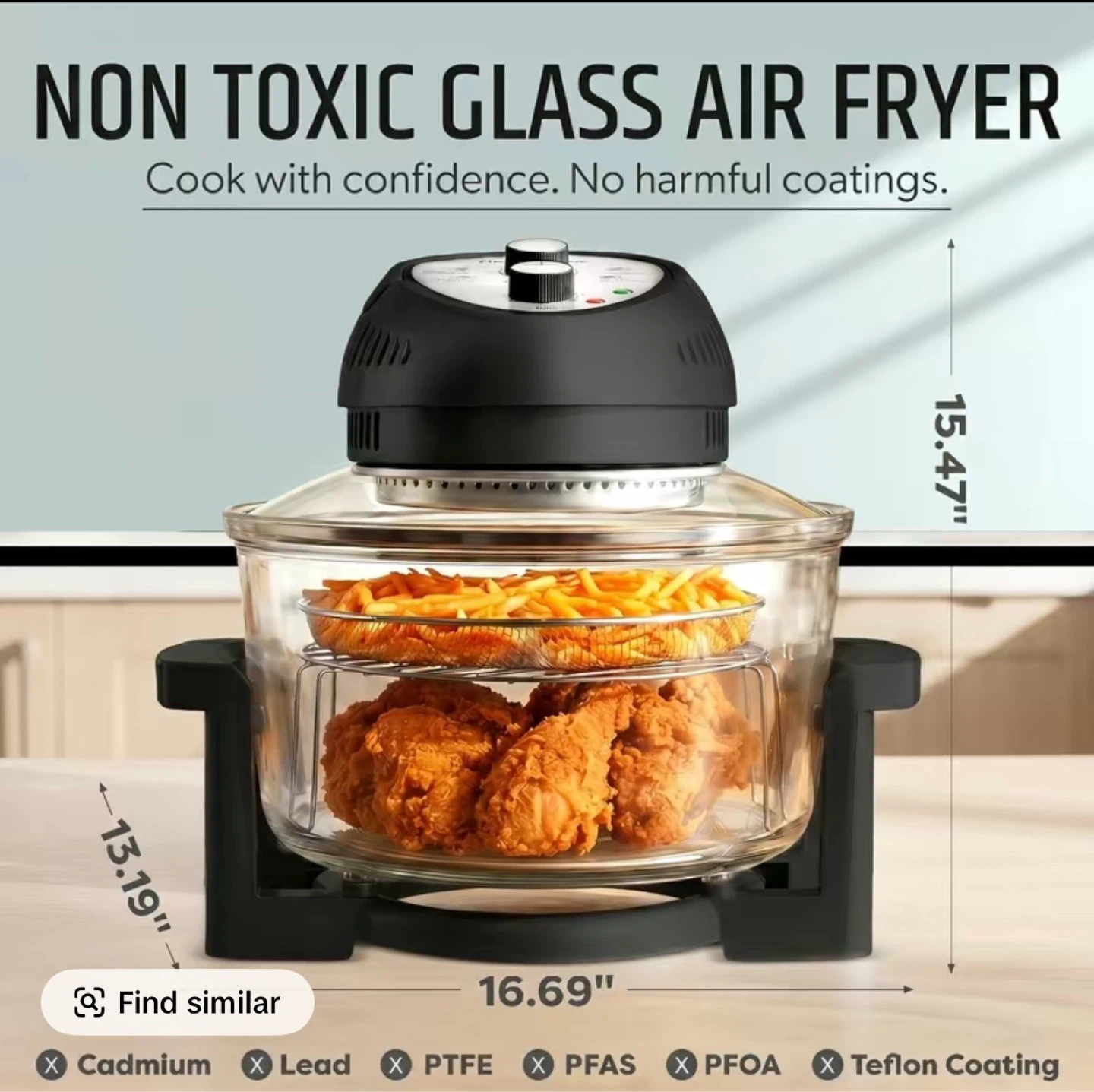 Granitestone Air Fryer & Countertop Oven 16 Qt - photo 4