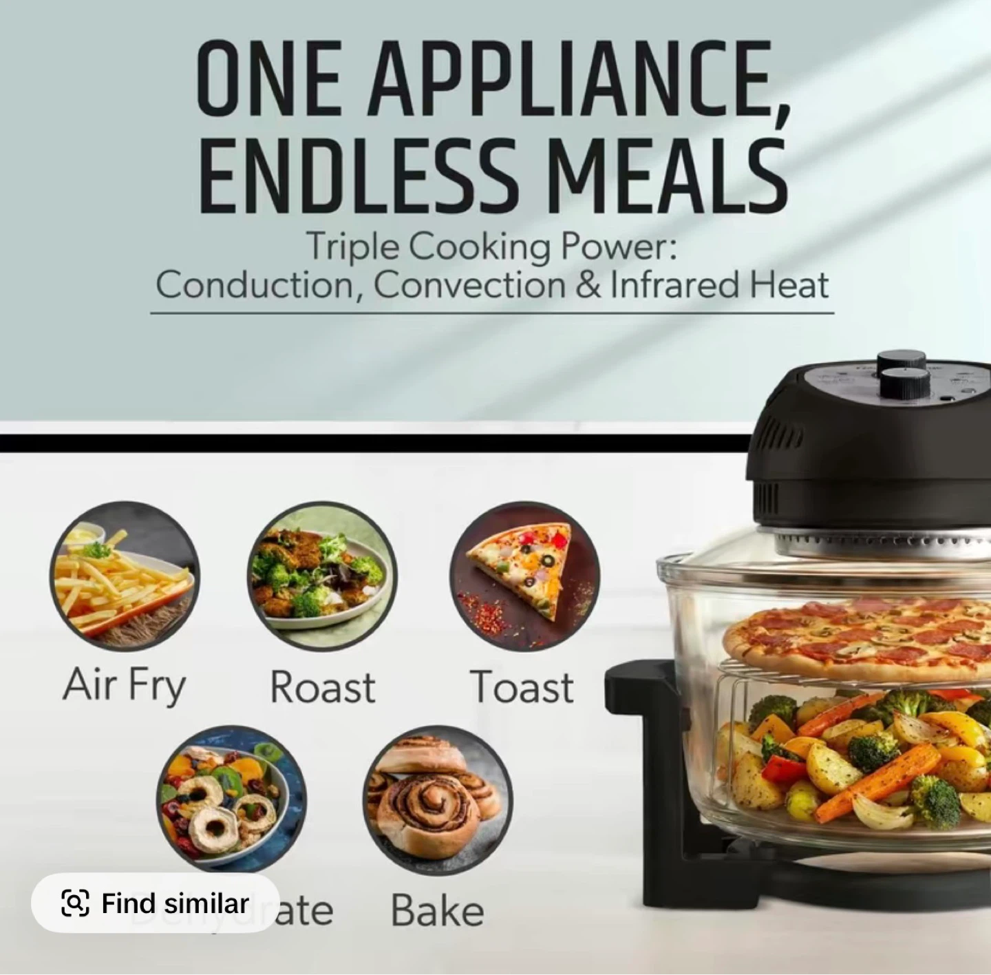 Granitestone Air Fryer & Countertop Oven 16 Qt - photo 3