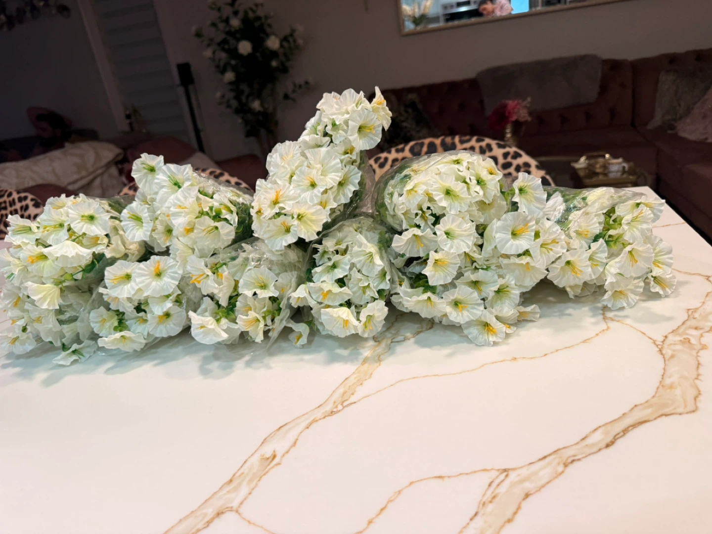 Artificial White Flowers Bouquet - photo 4
