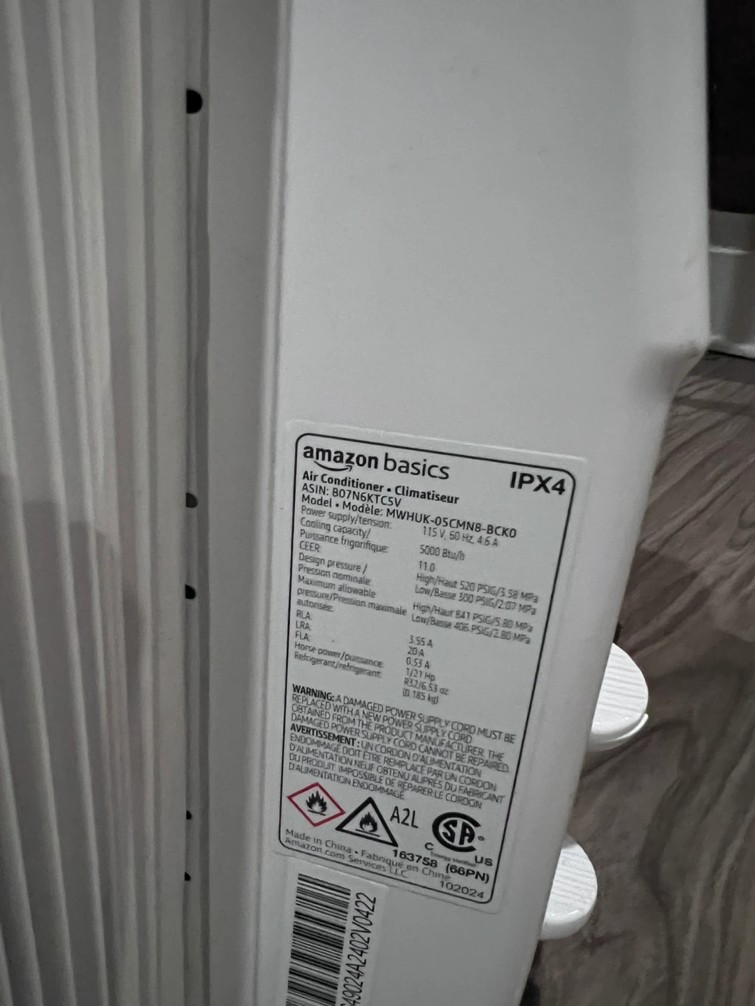 Amazon Basics Window Air Conditioner - photo 3