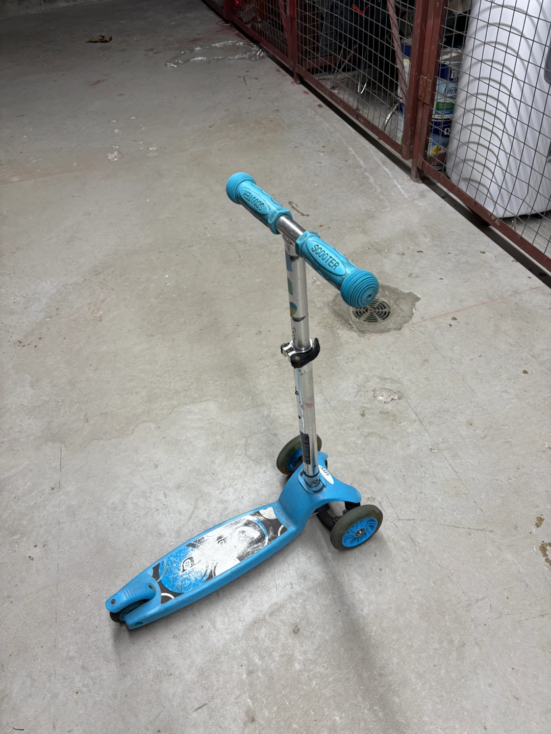 Blue 3-Wheel Kids Scooter