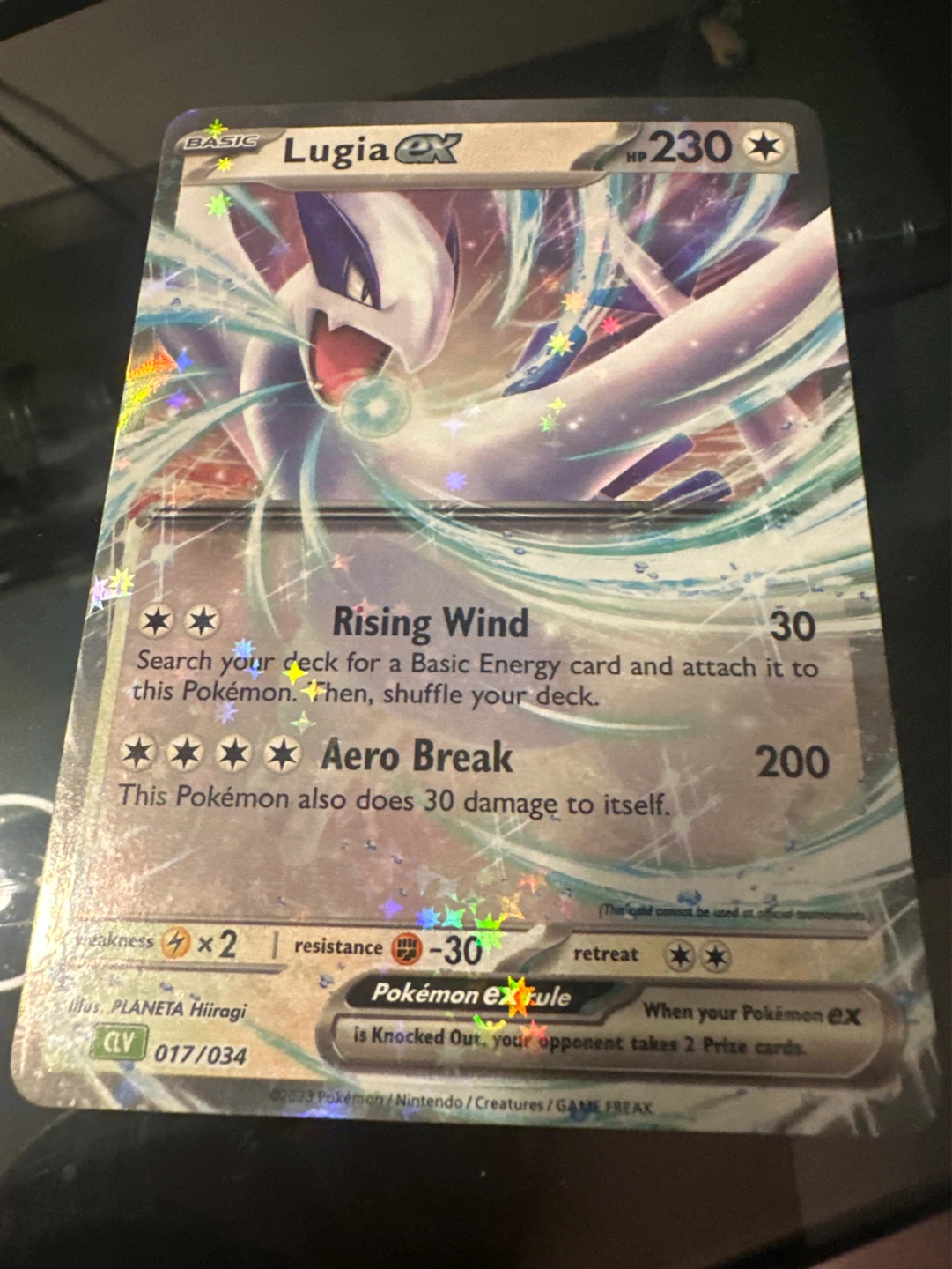 Lugia EX Pokémon Card