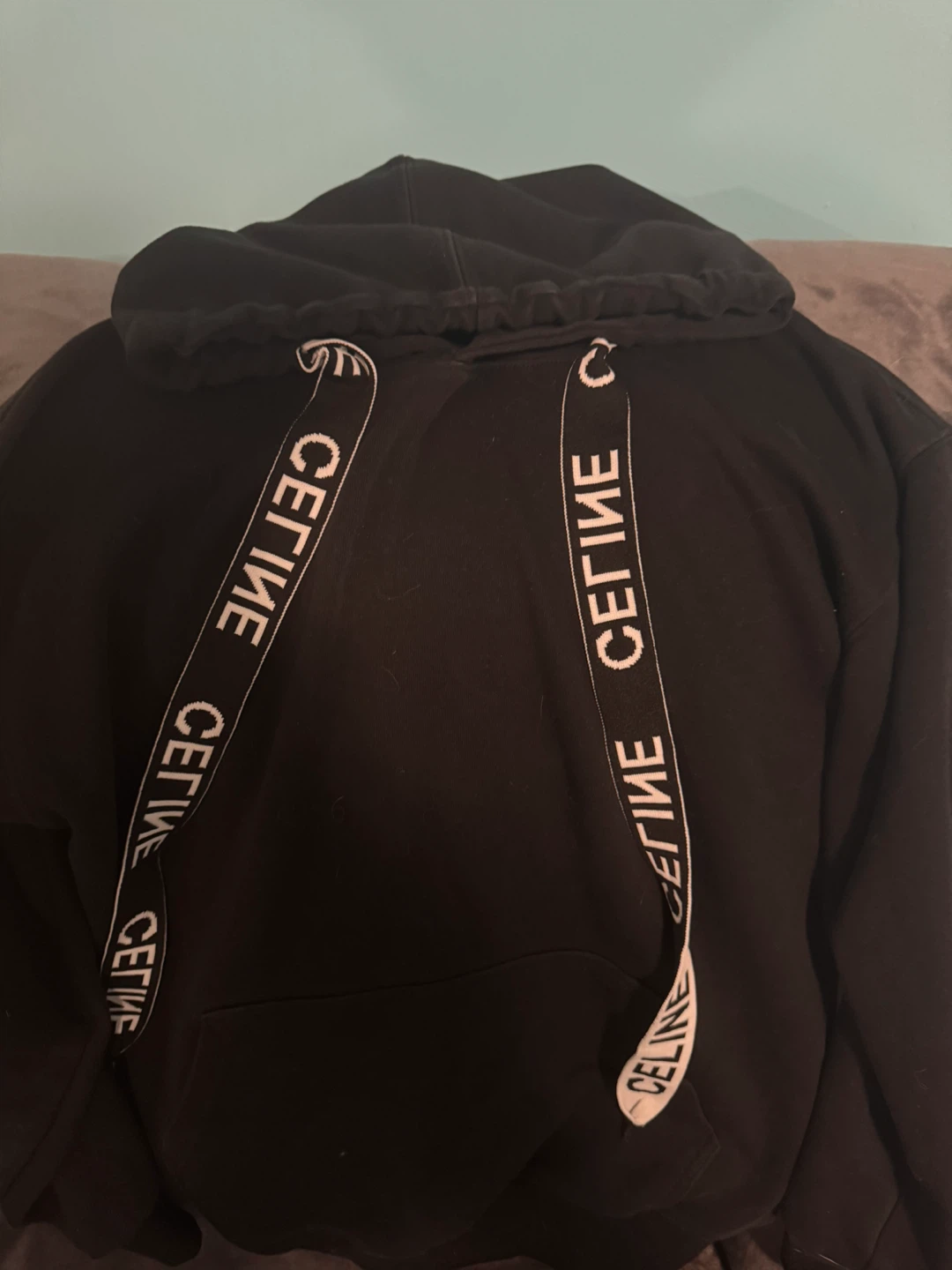 CELINE Paris Black Hoodie and Sweatpants Set - photo 2