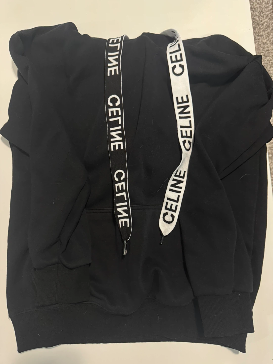Black Celine Paris Hoodie