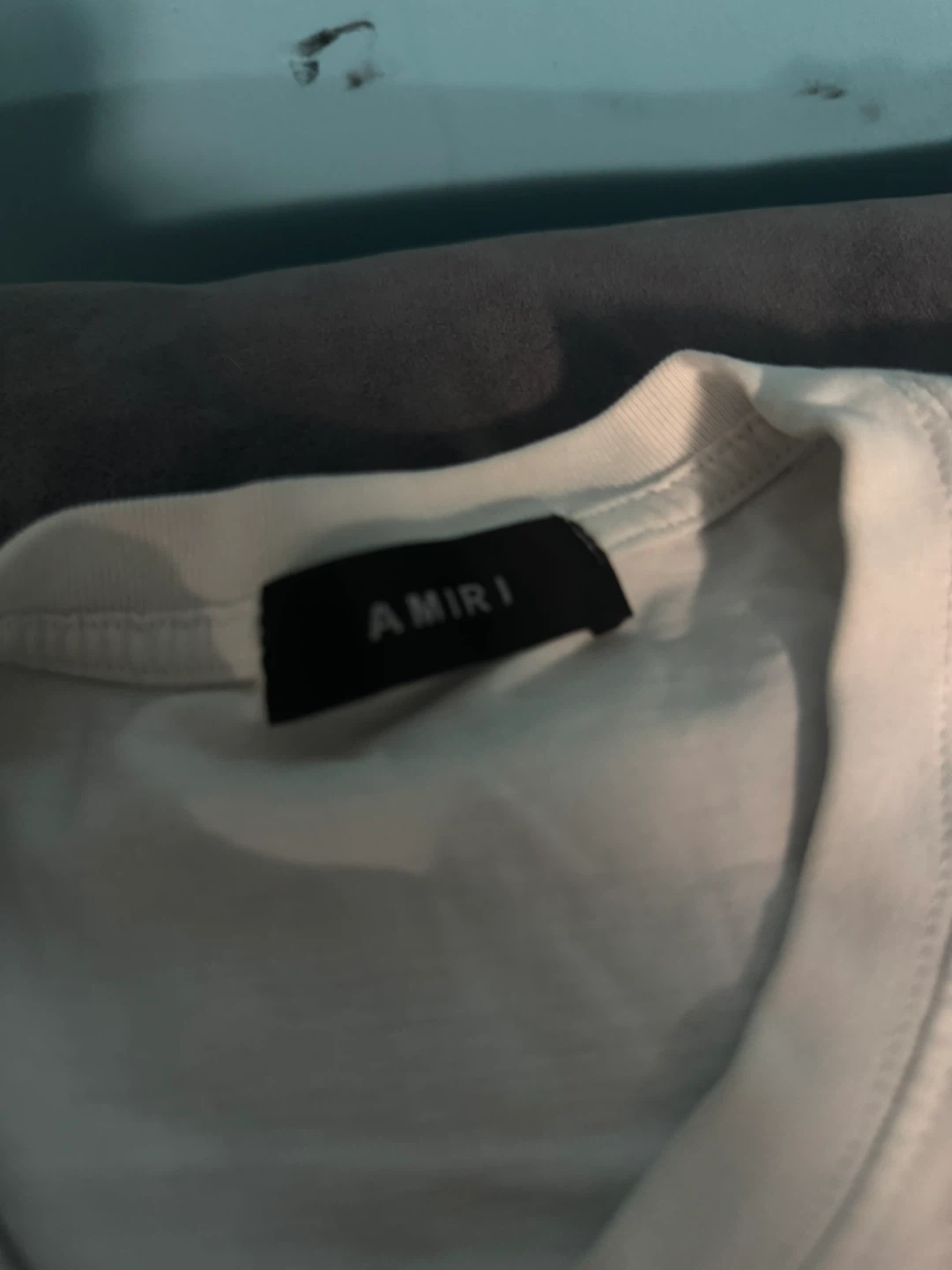 AMIRI White Splatter Logo T-Shirt - photo 3