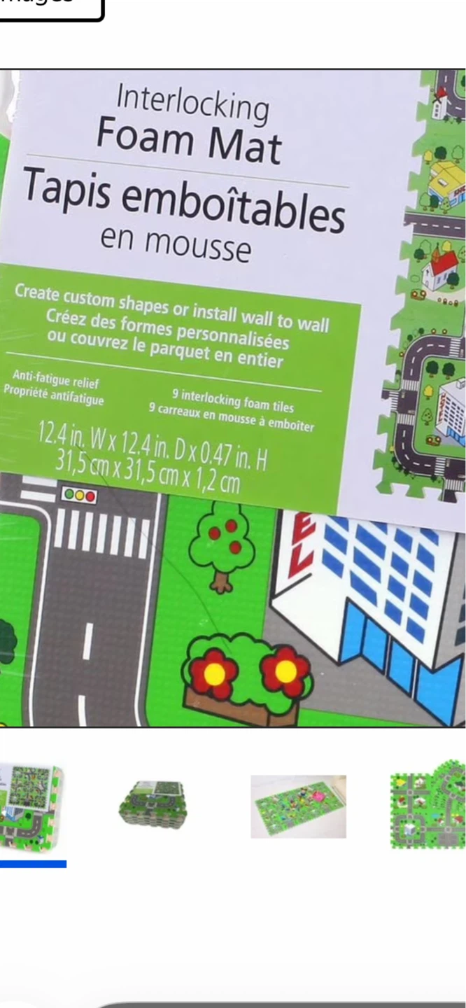 Interlocking Foam Play Mat - Street City Scene - photo 2
