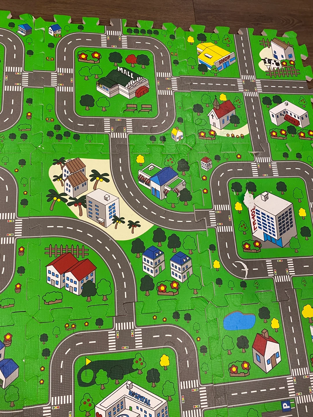 Interlocking Foam Play Mat - Street City Scene - photo 5