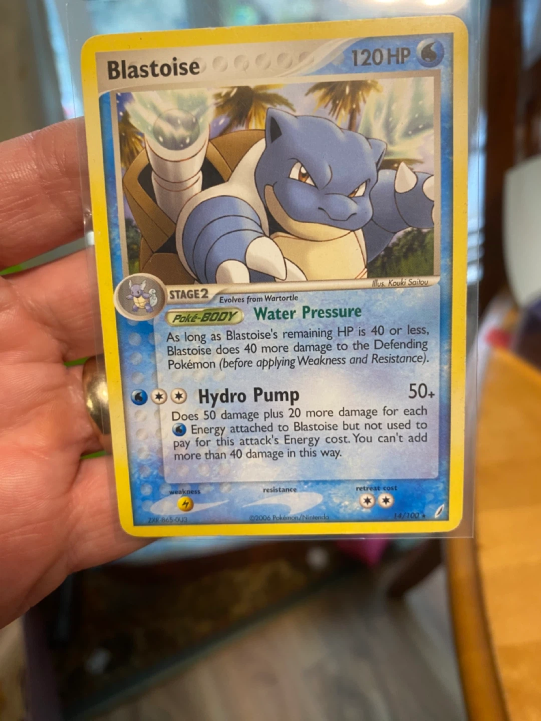 Blastoise Pokemon Card - Crystal Guardians 14/100 (Non-Holo)