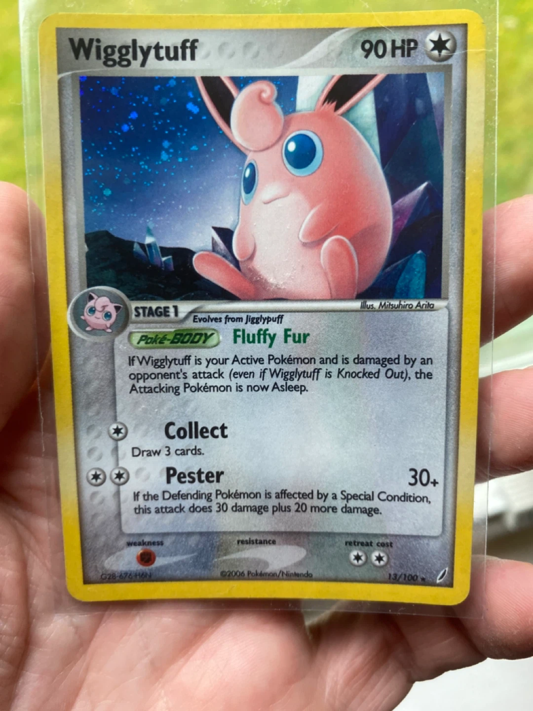 Wigglytuff Pokemon Card 13/100 (Cosmos Holo)
