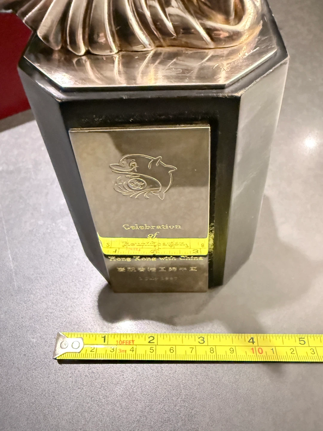 Sterling Silver Dolphin Trophy -Hong Kong with China 1997 - photo 2