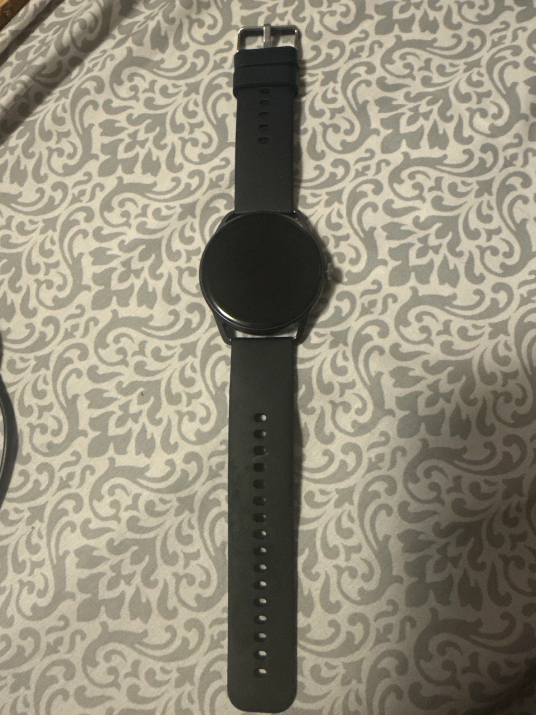 Black Smartwatch with Charging Cable - photo 2