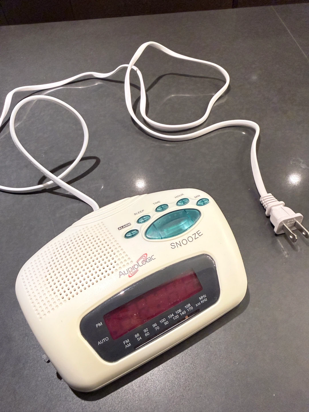 Audiologic AM/FM Clock Radio with Snooze