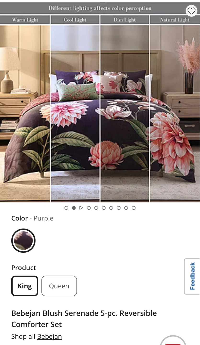 Bebejan Blush Serenade King Comforter Set