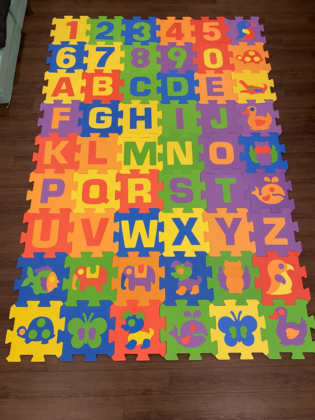 Foam Alphabet, Number, Animal Play Mat Tiles