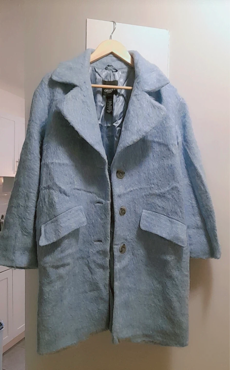 Light Blue Coat - Size Medium - photo 2