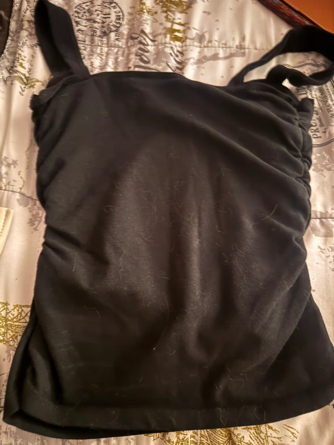 Reformation Black Ruched Tank Top XS - photo 2