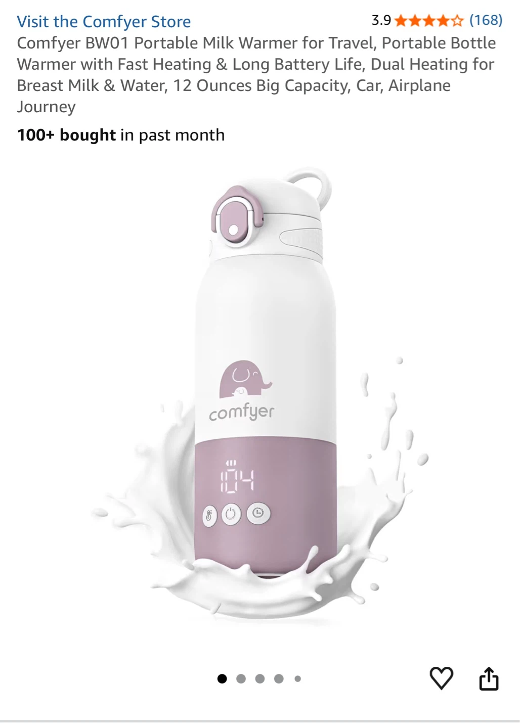 Comfyer BW01 Portable Bottle Warmer - photo 2