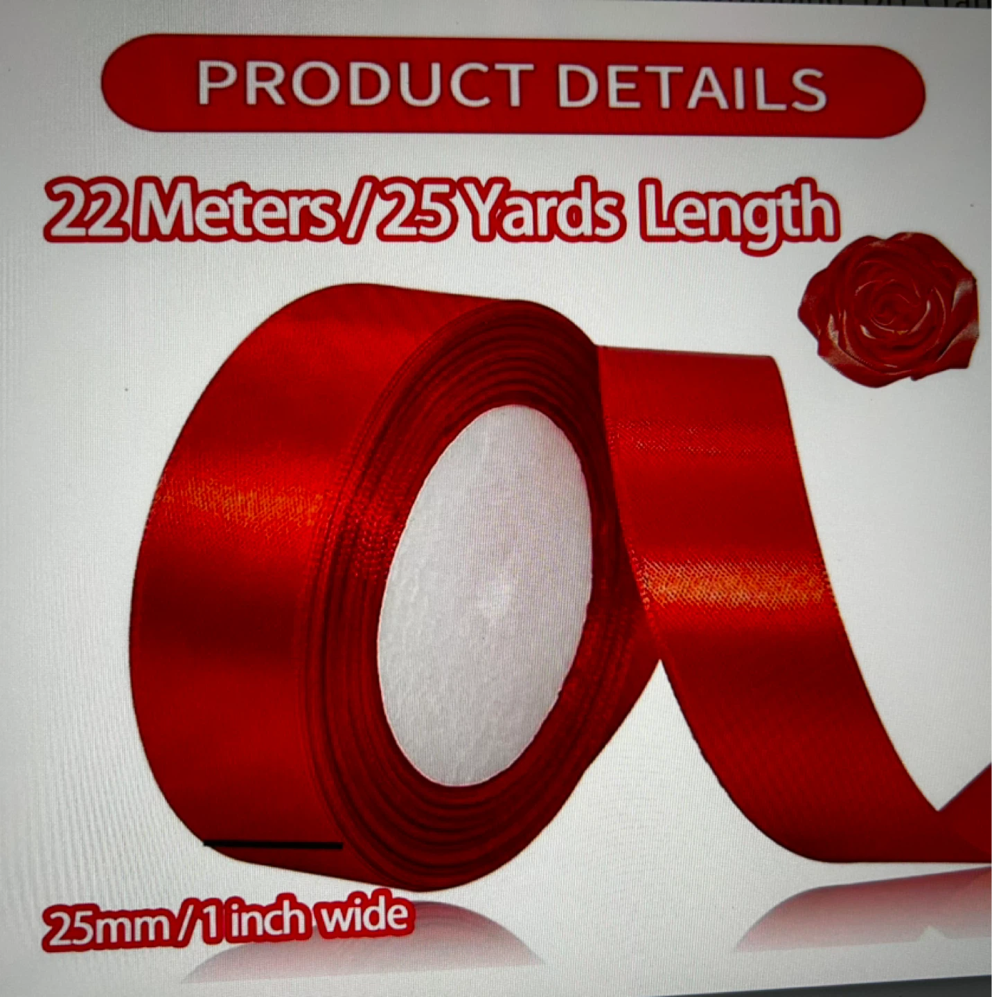 Red and Green Satin Ribbon - photo 4