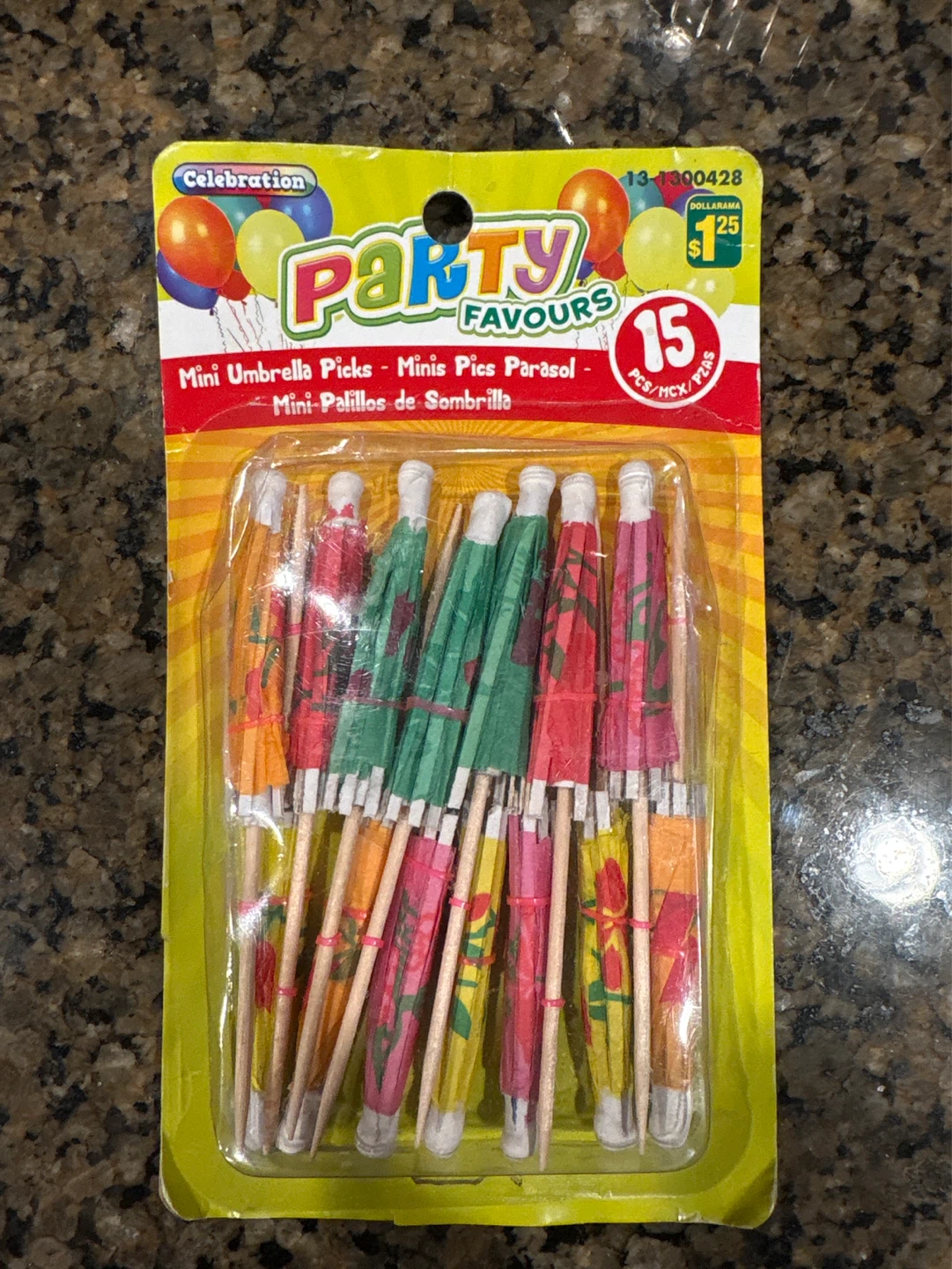 Celebration Party Favours Mini Umbrella Picks - 15 PCS