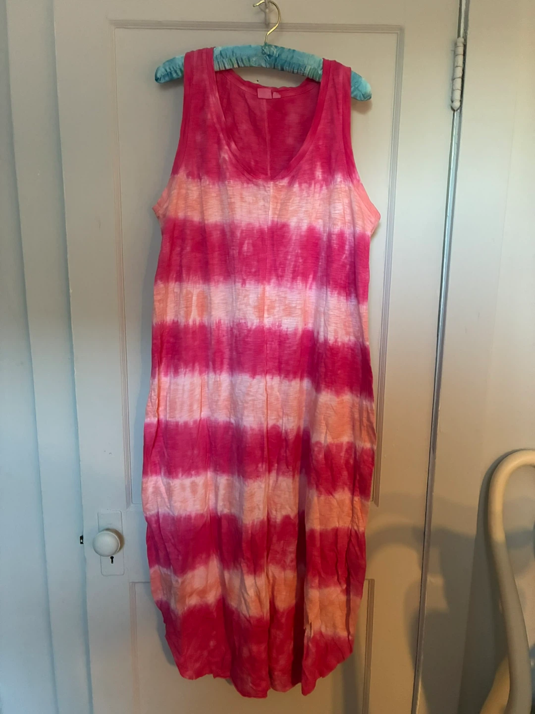 GAP Tie-Dye Maxi Dress XL Pink