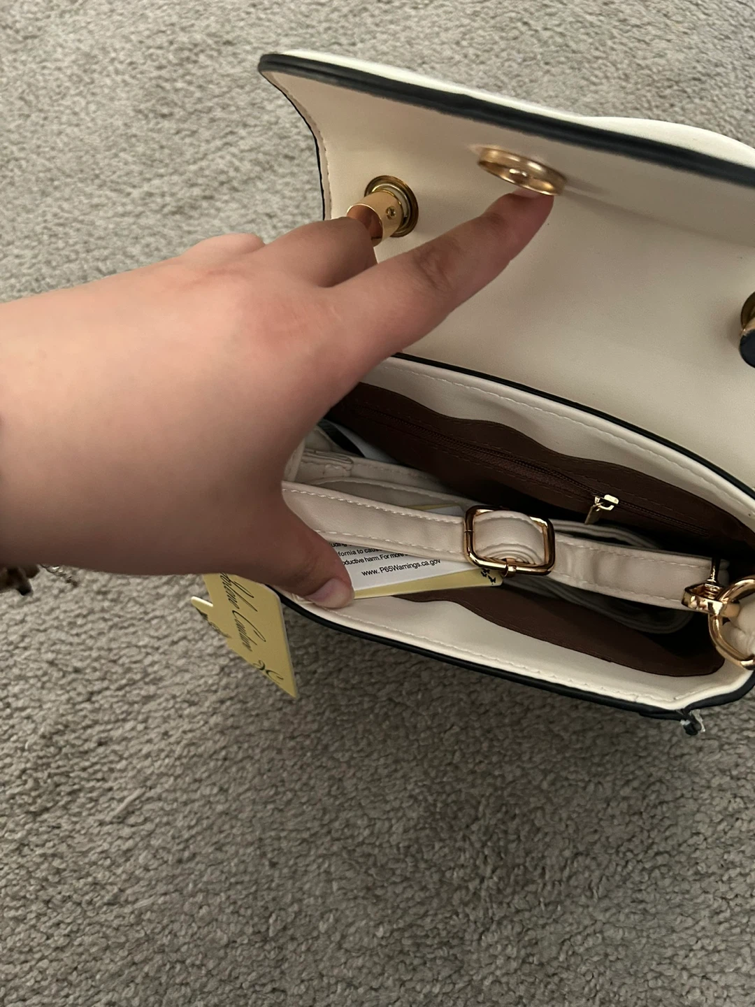 White Heart Mini Handbag - photo 4
