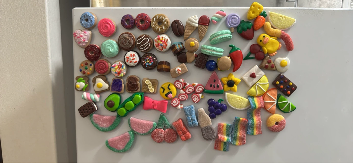 Custom handmade fridge magnets