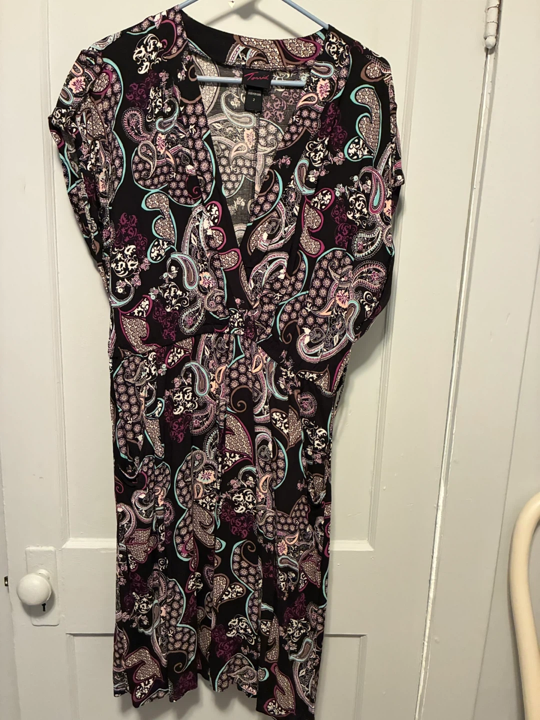 Torrid Paisley V-Neck Dress