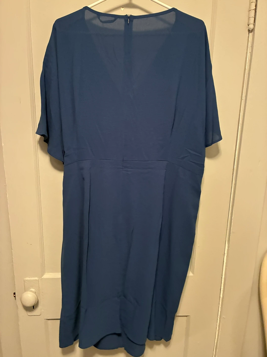 Bloomchic Blue Faux Wrap Dress - photo 3